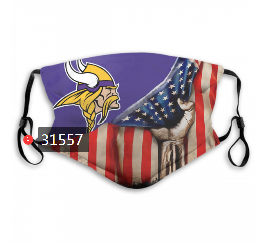 NFL 2020 Minnesota Vikings #29 Dust mask with filter->nfl dust mask->Sports Accessory